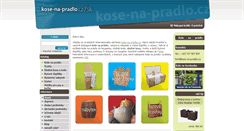 Desktop Screenshot of kose-na-pradlo.cz